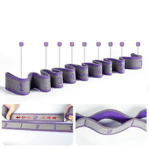 (Purple) Stretch Strap With Loop S - Resistance Band Elastic Stretching Strap Hand/for Exercise,zxl 1