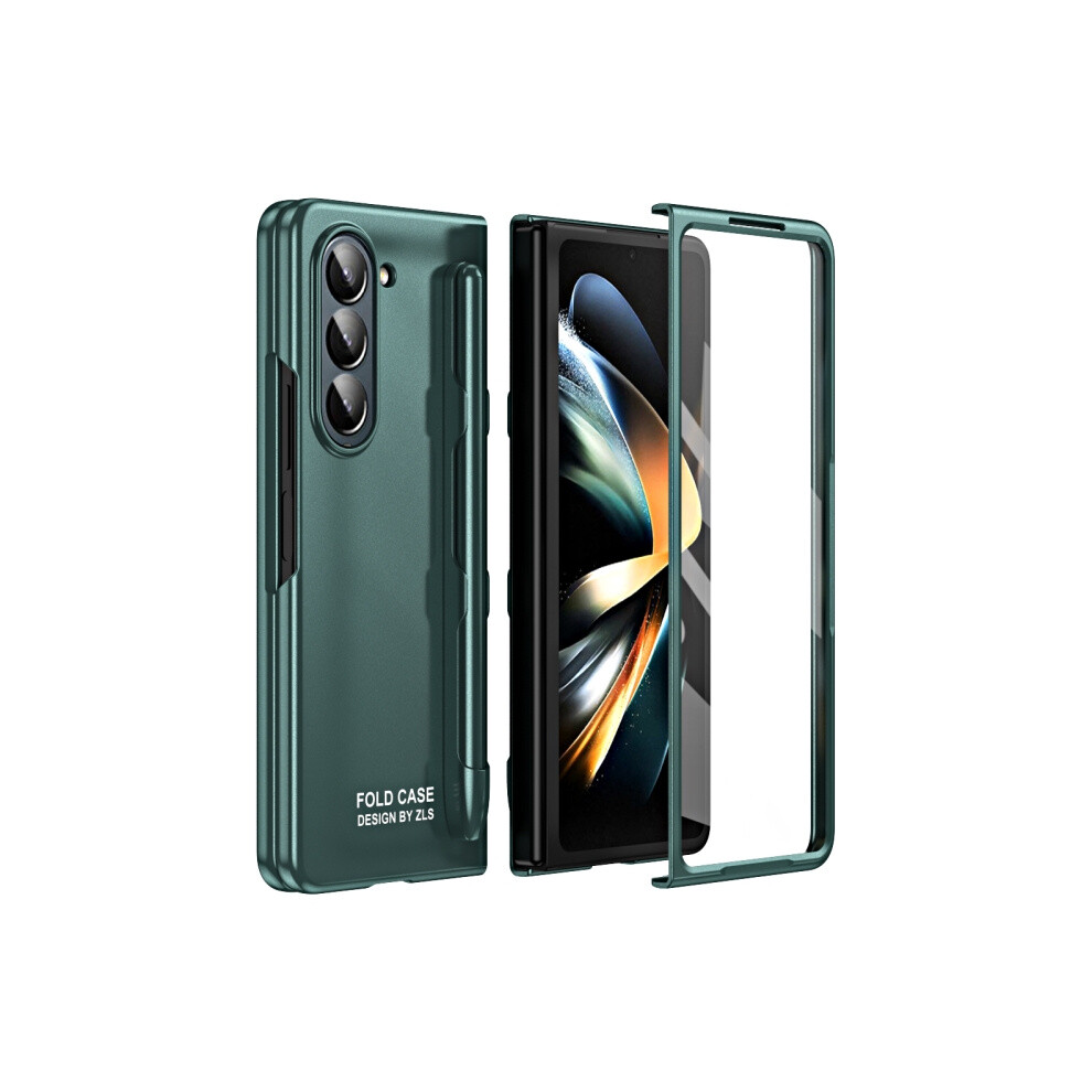 Compatible Gift Samsung Galaxy Z Fold5 5G Premium Series Integrated Ag Frosted Phone Case With Pen Slot (Azure ):For Samsung Galaxy Z Fold5 5G Green 5423855227258