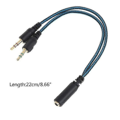 Headset Adapter 3.5mm Audio Jack Y Cable Headphone Adapter 3.5mm Mic Cable,zxl 1