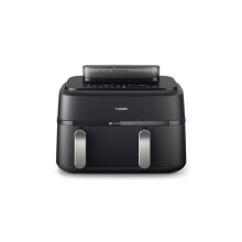 Friggitrice senza olio Philips NA551/00 5000 Series - doppio cestello, 9 l, nera