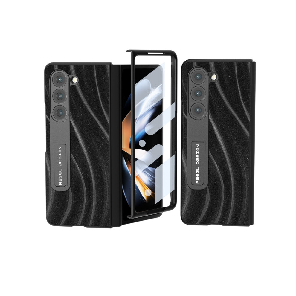 Abeel Integrated Galaxy Pattern Phone Case With Stand Compatible Gift Samsung Galaxy Z Fold5 (Galaxy ):For Samsung Galaxy Z Fold5 Black 3472763134488