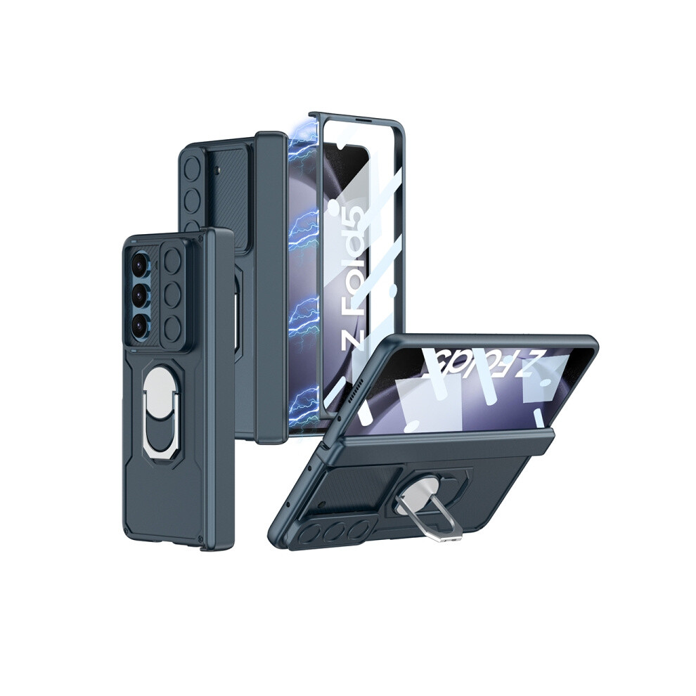 Compatible Gift Samsung Galaxy Z Fold5 Gkk Integrated Folding Armored Shell Pc Phone Case(Green):For Samsung Galaxy Z Fold5 Green 7326887305254