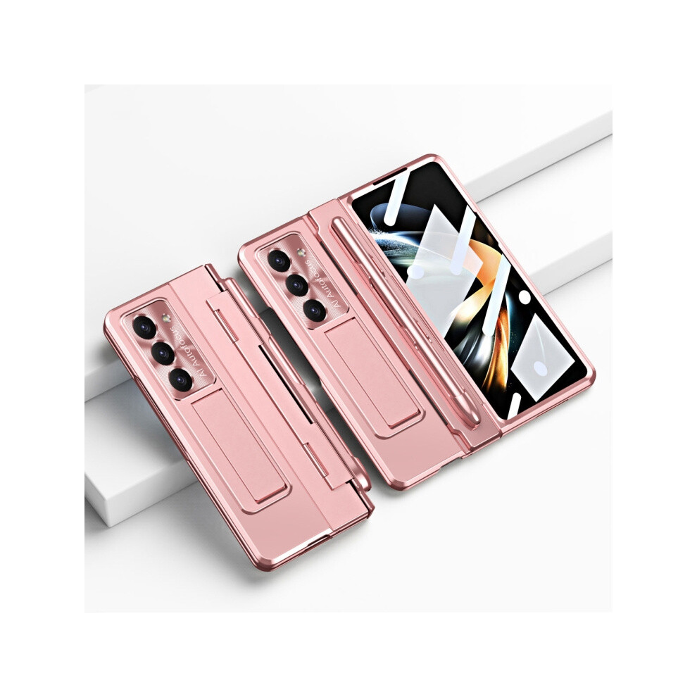 Compatible Gift Samsung Galaxy Z Fold5 5G Integrated Folding Hinge Phone Case With Stylus(Rose ):For Samsung Galaxy Z Fold5 5G Gold 7682067334620