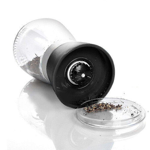 1pcs Refillable Salt Grinder/pepper Grinder/shaker/ Dispenser, Black 2