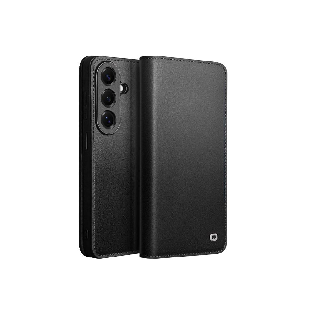 Compatible Gift Samsung Galaxy S26+ 5G Qialino Classic Gen2 Genuine Leather Phone Case(Black):For Samsung Galaxy S26+ 5G Black 4574221284113