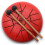Hapi Drum - 2 Different Designs - Red & Green - Measuring 16cm 1