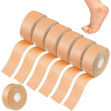 6 Rolls Tape Adhesive Pads Blister Prevention Tape Anti-wear Heel Pads Foam Tape Waterproof Bandages Patches for Pointe Shoes Hand Foot Heel Toe Prote