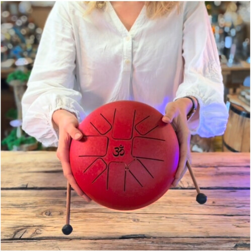 Hapi Drum - 2 Different Designs - Red & Green - Measuring 16cm 2