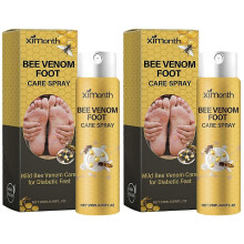 (2pcs) Bee Venom Foot Spray, Diabeticss Foot Healing Spray, Anti-Fungal Treatment for Cracked Heels &amp; Odor Relief Foot Care