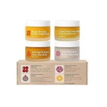 The Complete System for Mature Women's Skin Organic Skin Face Balm 4 in 1 Set for All Skin Types