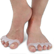 Toe Separator Corrector, 1 Pair Silicone Gel Bunion Relief Toe Spacer for Overlapping Toes, Comfort Fit in Shoes & Sleep