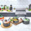 Stoven Noir 3 Piece Saucepan Set 6
