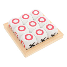 Table Game Set Ox Chess for Kindergarten Students Early Education 11.00x11.00x3.50cm Square Practical Game 1 Set