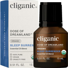 Cliganic Sleep Surrender Organic Essential Oil Blend 0.51 Fl Oz- Carefully Crafted, Calming Aromatherapy Oil (Sleep Surrender)