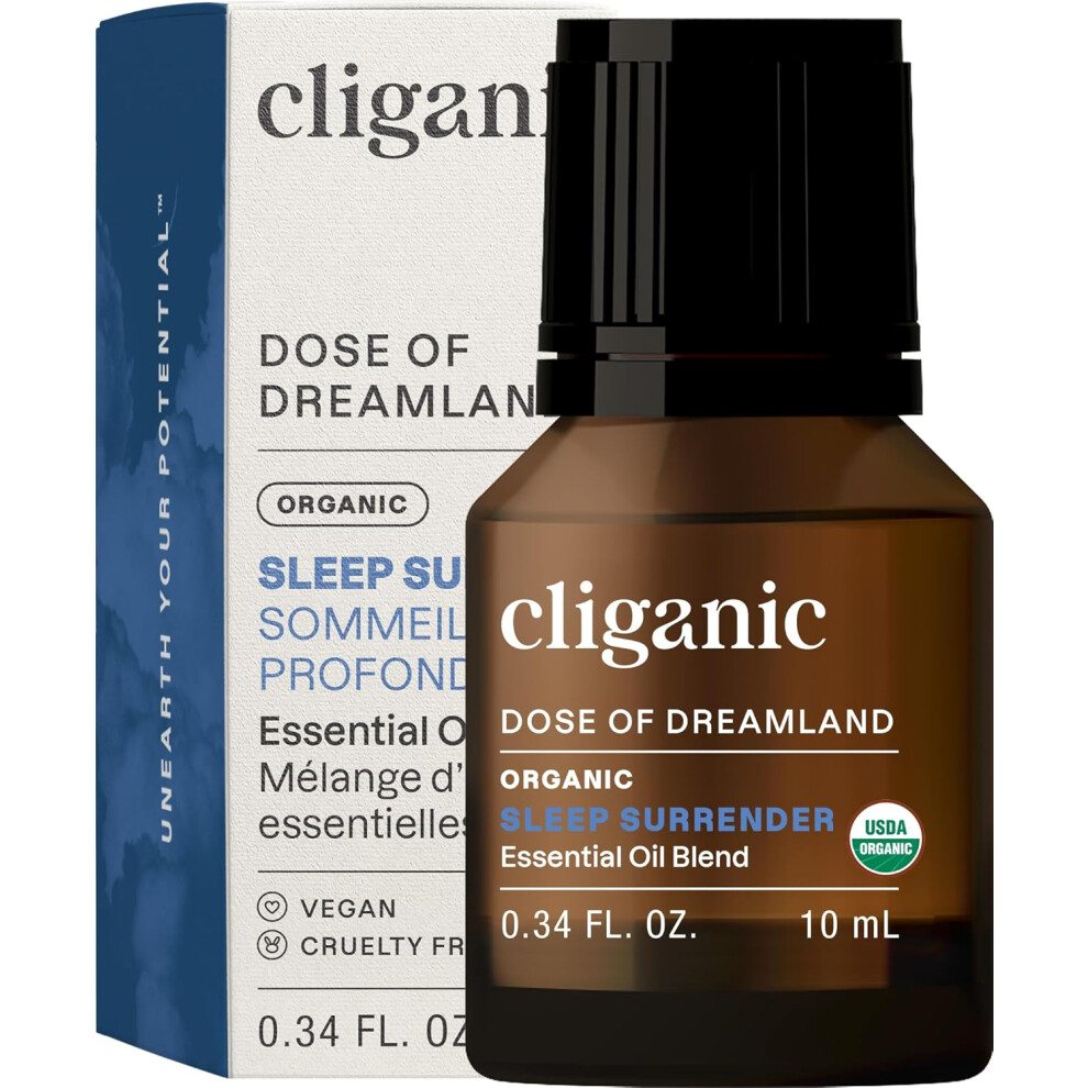 Cliganic Organic Essential Oil Sleep Surrender Blend - Dose Of Dreamland (Packaging May Vary) (Sleep Surrender)