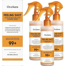 Peel Shot Keratins Care Kojic Acid Turmeric Spray, Moisturizing Exfoliator for Even Skin Tone, Non-Greasy & Quick Absorption