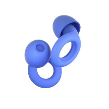 (Quiet Sapphire) Ear Plugs for Sleep  Super Soft, Reusable Hearing Protection in Flexible Silicone for Noise Reductio