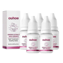 5X Ginger Nail Care Essence, Gray Nail Moisturizing Care Exfoliating Beauty Nail Essence