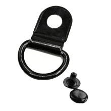 Multipurpose D Rings Eyelet Rivet Clasps Rustproof Metal-Black