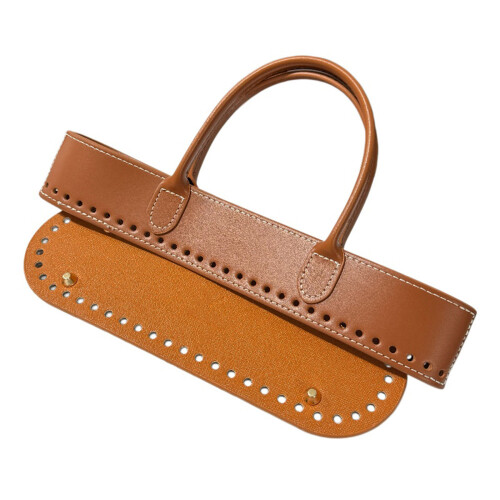 Leather Bag Bottom Shaper Bag Handle Leather Bag Making-Brown
