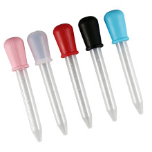 Pipettes graduées en Silicone de 5ML, 5 pièces, avec aspiration