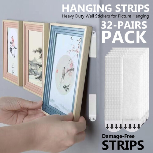 Picture Frames 30 Pairs Heavy Duty Hanging Strips 1