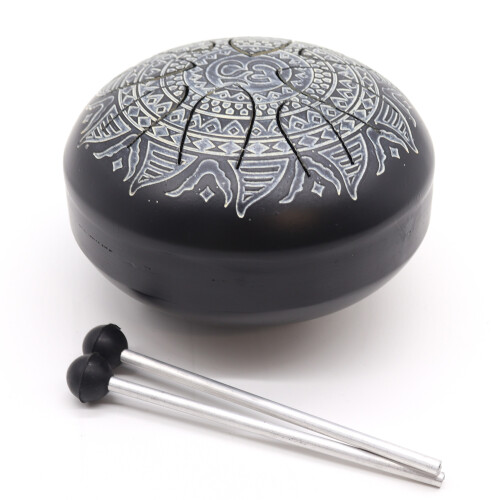Hapi Drum - Om Mandala Engraved - Measuring 16 cm 2