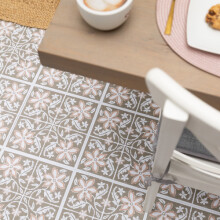Floor Pops Lillium Green 30.48cm x 30.48cm Self-adhesive Vinyl Floor Tiles