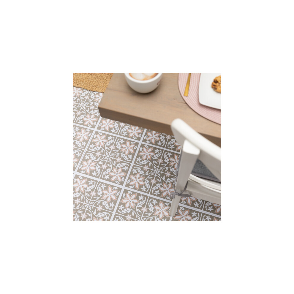 Floor Pops Lillium Green 30.48Cm X 30.48Cm Self-Adhesive Vinyl Floor Tiles