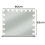 Espejo cosmético LED 80x62cm, luz regulable, control táctil 2
