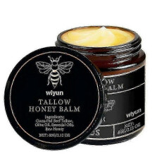 (3pcs) Natural Grass-Fed Beef Tallow Balm Infused with Raw Honey for Skin Nourishment