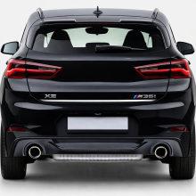 Chromed Tailgate Trim for BMW X2 (2017+) - Premium Upgrade for Style and Safety
