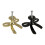 Modern Bowknot Shape Drawer Door Pulls Metal Handles Home-Black 2