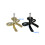 Modern Bowknot Shape Drawer Door Pulls Metal Handles Home-Black 4