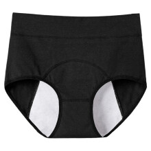 Seamlessly High Rise Women Underwear Cotton Panties-4XL Black