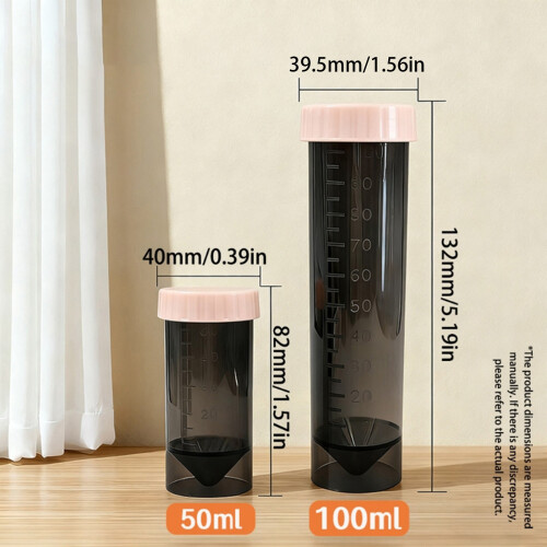 Milk Powder Dispenser Stackable Design-Transparent tube B 50ml 1