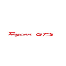 Rear Trunk Emblem Lettering Logo - Compatible with Porsche Taycan, Panamera Executive, Boxster Electric - Replacement （Red A）
