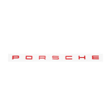 Car Tailgate Lettering Logo Emblem Sticker for PORSCHE Panamera Cayenne Macan – Premium Self-Adhesive Badge Replacement（red）