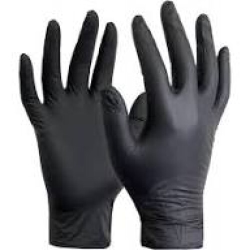 2 x Comfit Premium Nitrile Black Gloves Size XL 1