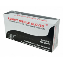 2 x Comfit Premium Nitrile Black Gloves Size XL