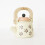 Chaleira Vintage bege com flores 3