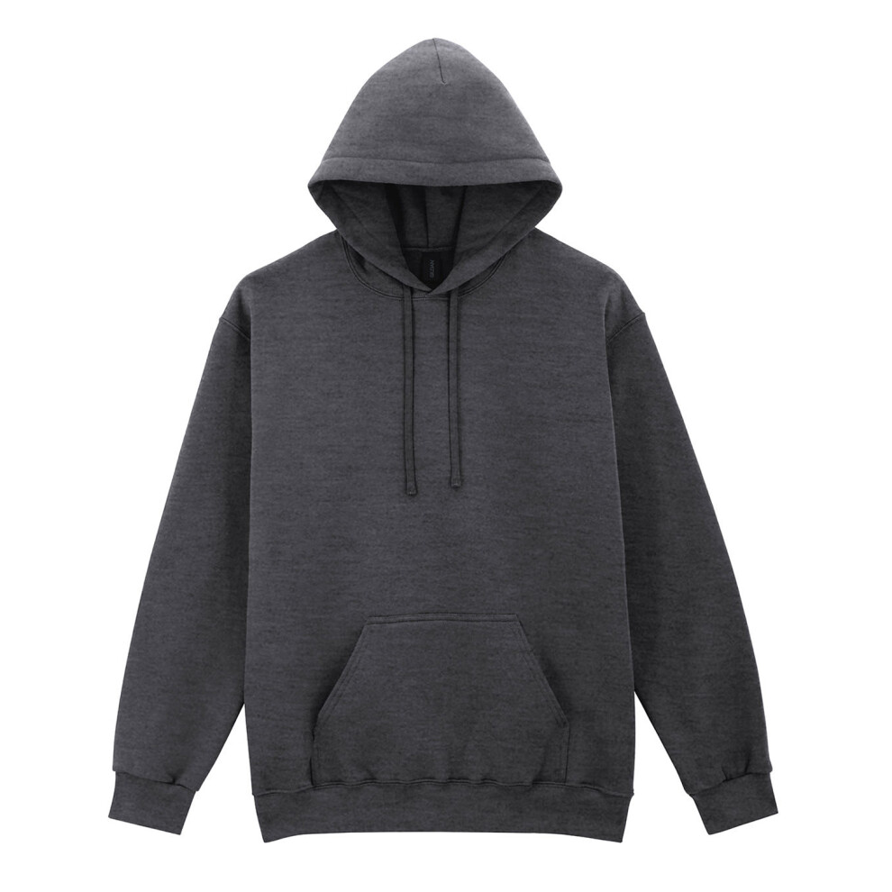 Gildan (S, Heather Black) Unisex Adult Softstyle Fleece Midweight Hoodie