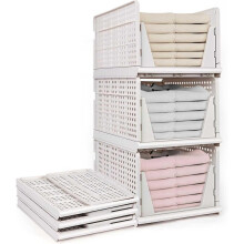 Stackable Wardrobe Storage, White
