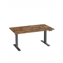 (Rustic Brown) 140 x 80 cm Height Adjustable Desk, Electric Standing Desk with USB C Port, Sedentary Reminder, Rustic Brown