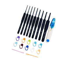 Portable Crochet Set With Storage Bag Blue-9 accessories type B