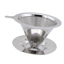 Efficient Nonrust Steel Coffee Filter Prevents Clogging Smooth