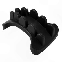 Deep Tissue Massage Tool compatible with Back Pain Relief 5 Section Full Body Stretcher Spine and Psoas Support Black