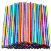 1000 Pcs Colorful Plastic Drinking Straws Long Disposable Straws for Parties Smoothie Juice
