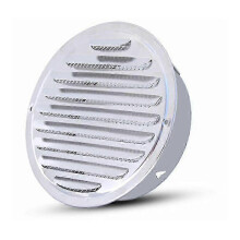 80mm Stainless Steel Round Ventilation Grille with Mesh for Exhaust Pipe Airflow System