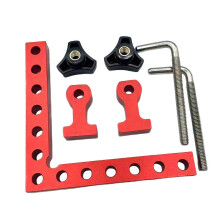 3 Pieces 90?? Woodworking Corner Clamp 14x14cm Two Measurement Scales for Framing and